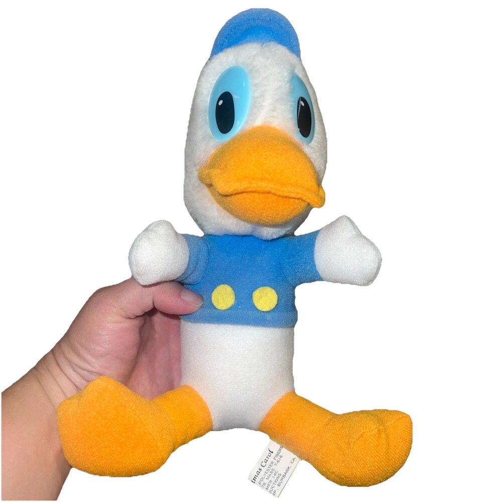 Donald Duck Plush Vintage Disney Mickey Mouse & Friends Stuffed Animal Christmas